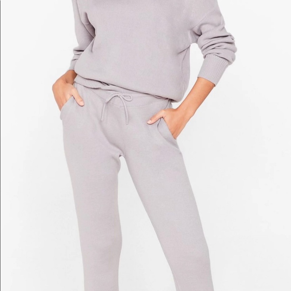 Weekend Loading Knit Sweater and Joggers